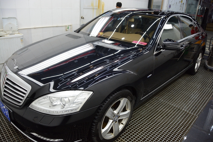 奔驰S350L镀晶